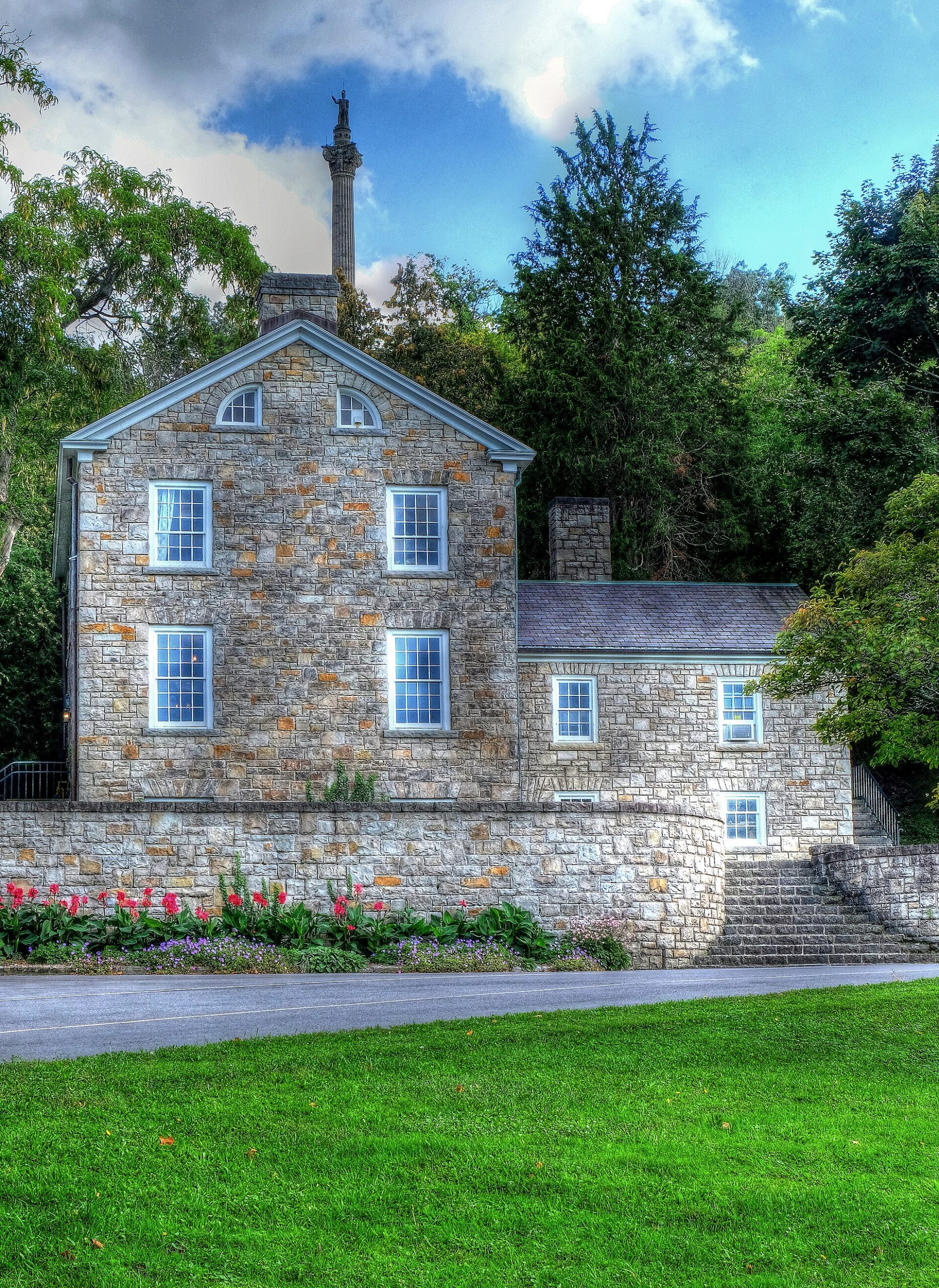 The historic Mackenzie Printery building in the village of Queenston, Niagara-on-the-Lake, Ontario, the restored 1820s home where William Lyon Mackenzie printed the Colonial Advocate.